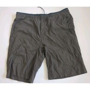 The North Face Shorts Men's L Outdoor Hiking Nylon-Army Green-Stow Pocket